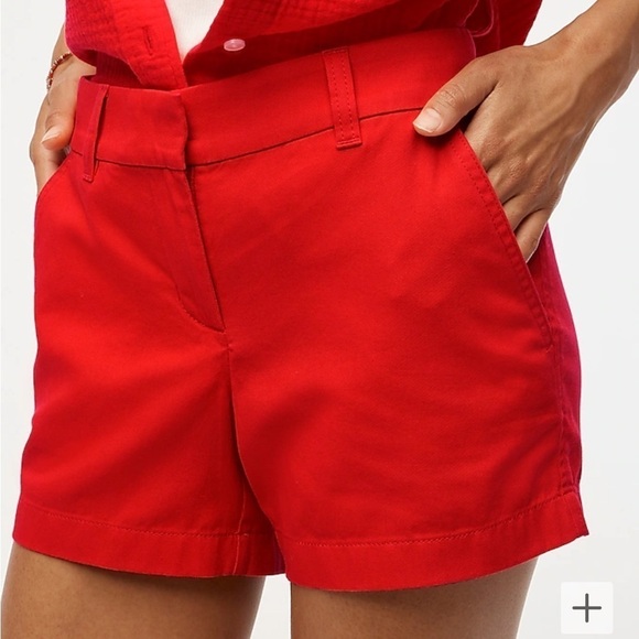 J crew belvedere red 3.5" classic chino short - Picture 2 of 5